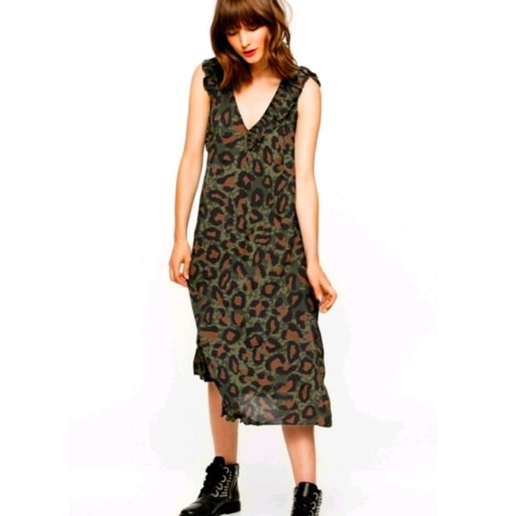 Zadig & Voltaire Paris Rebelle Leo Dress - Picture 1 of 8